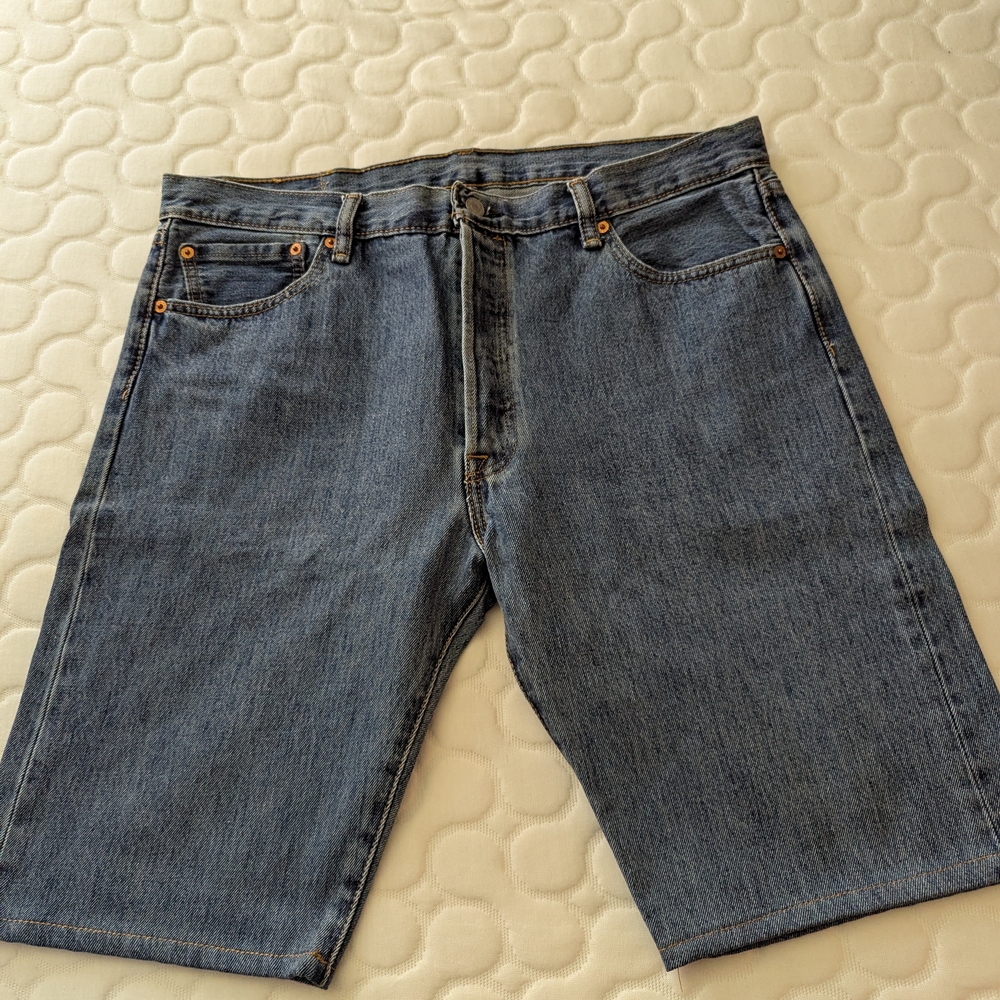 Men's Blue Jean Shorts 36x11 NWOT